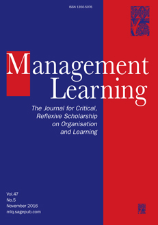 Issue cover of Management Learning.